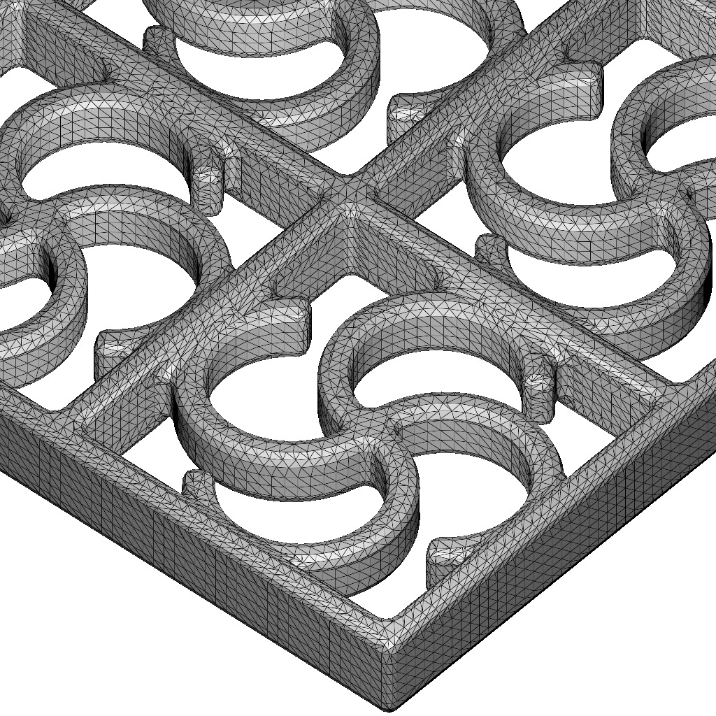 Luxurious Window Grill 3D print model_6