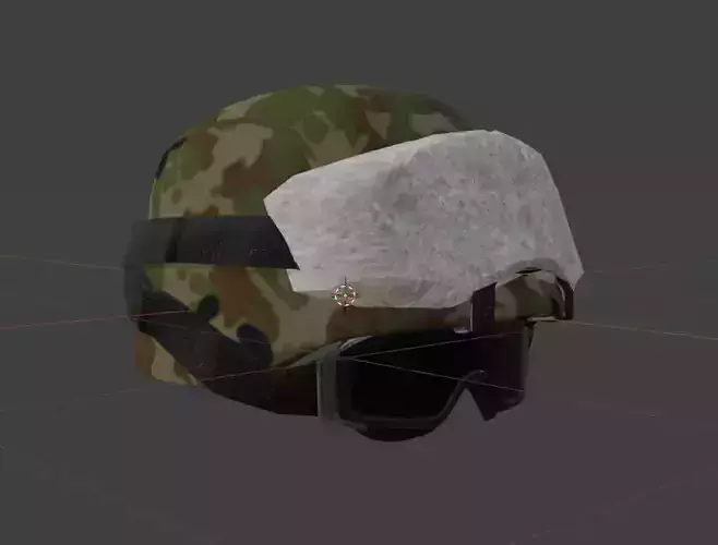 JSDF Type 88 helmet Low-poly 3D model