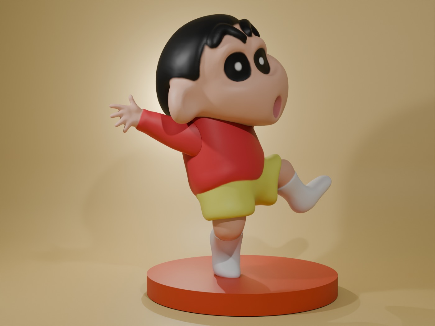 Crayon Shin-chan Cute Figure  3D print model_2