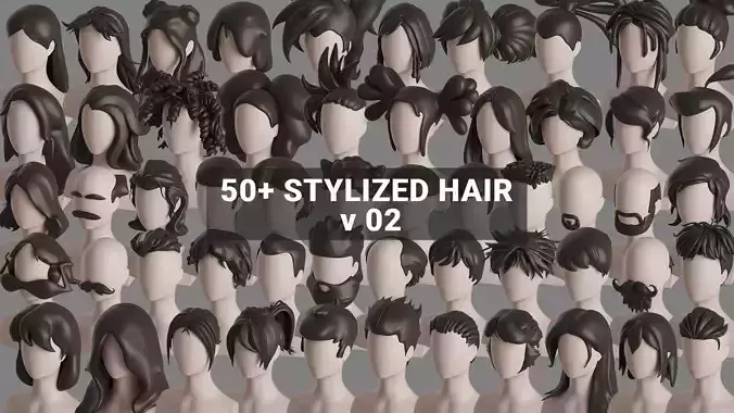 Stylised Hair Collection v 02