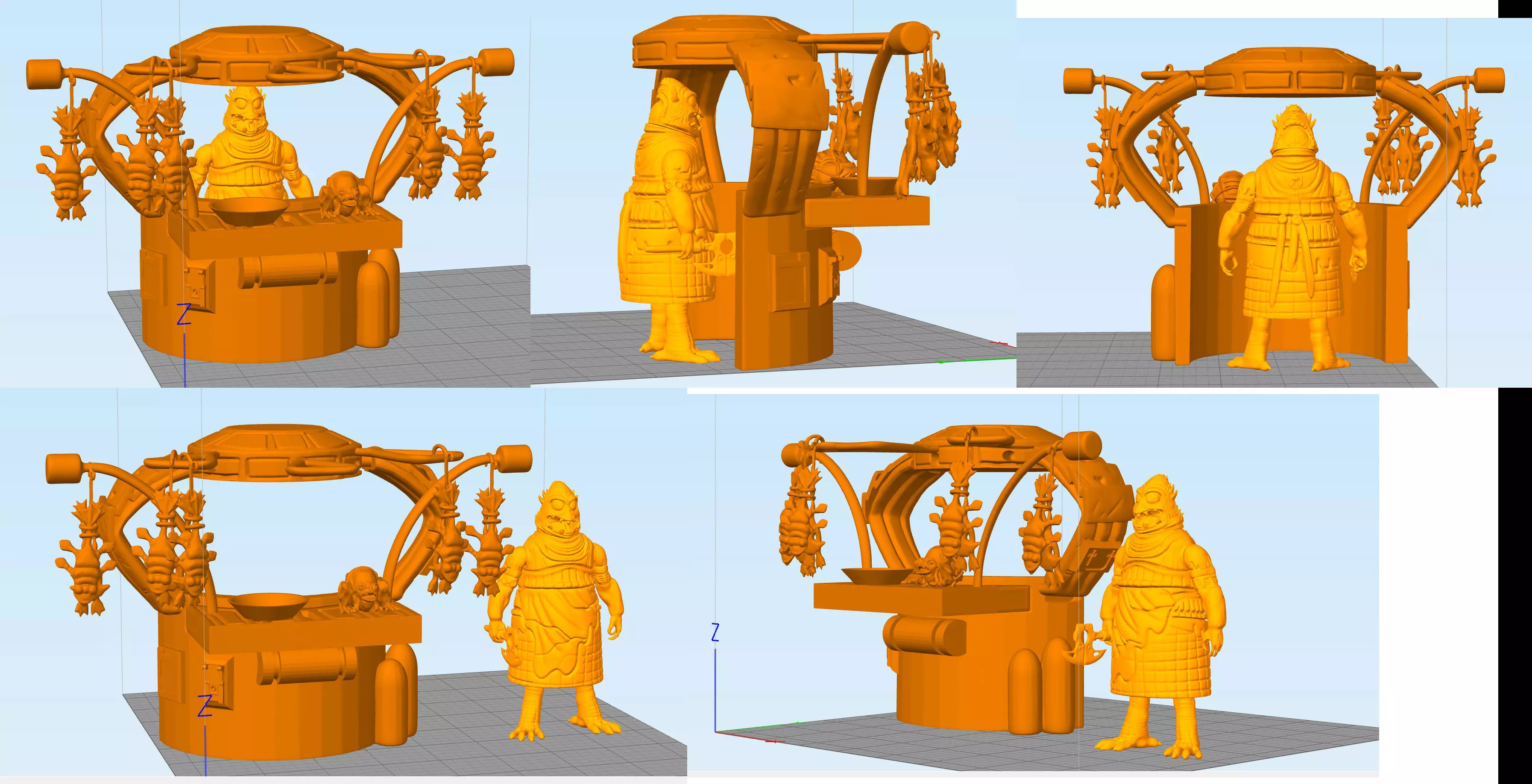 Star wars GRAGRA and gorgmongers shop 3D print model_0