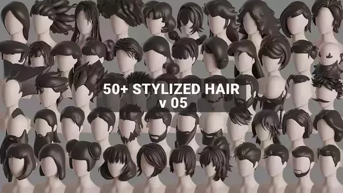 Stylised Hair Collection v 05