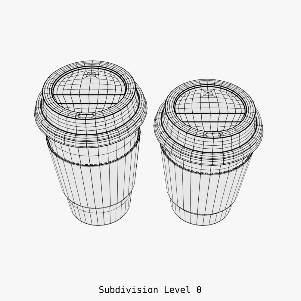 Paper Coffee Cup 3D model_11