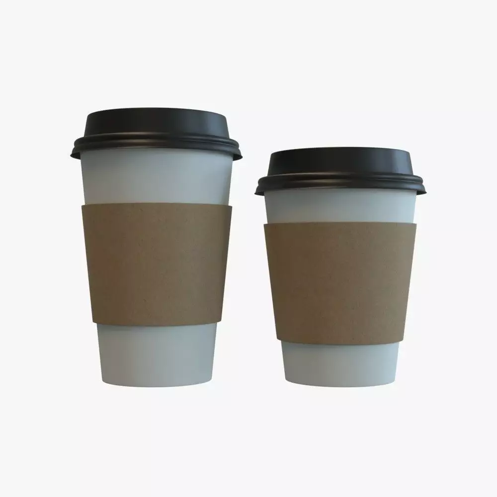 Paper Coffee Cup 3D model_0