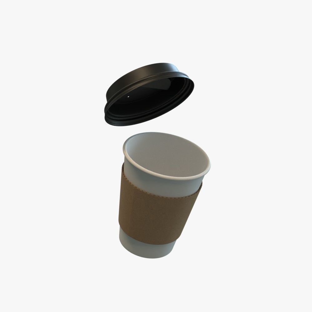 Paper Coffee Cup 3D model_5