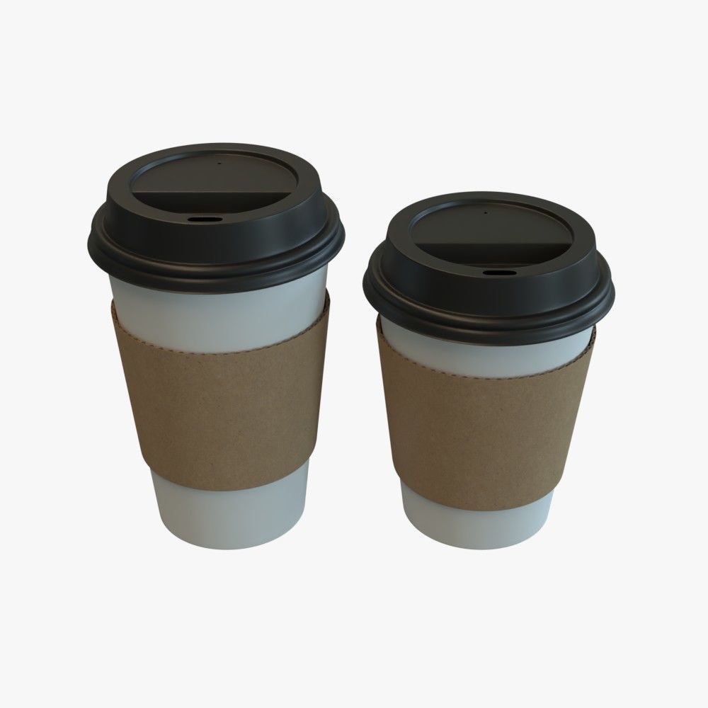 Paper Coffee Cup 3D model_1