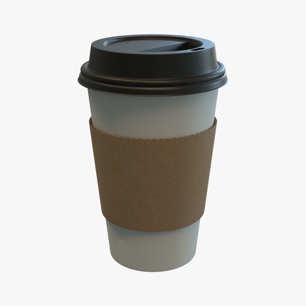 Paper Coffee Cup 3D model_2