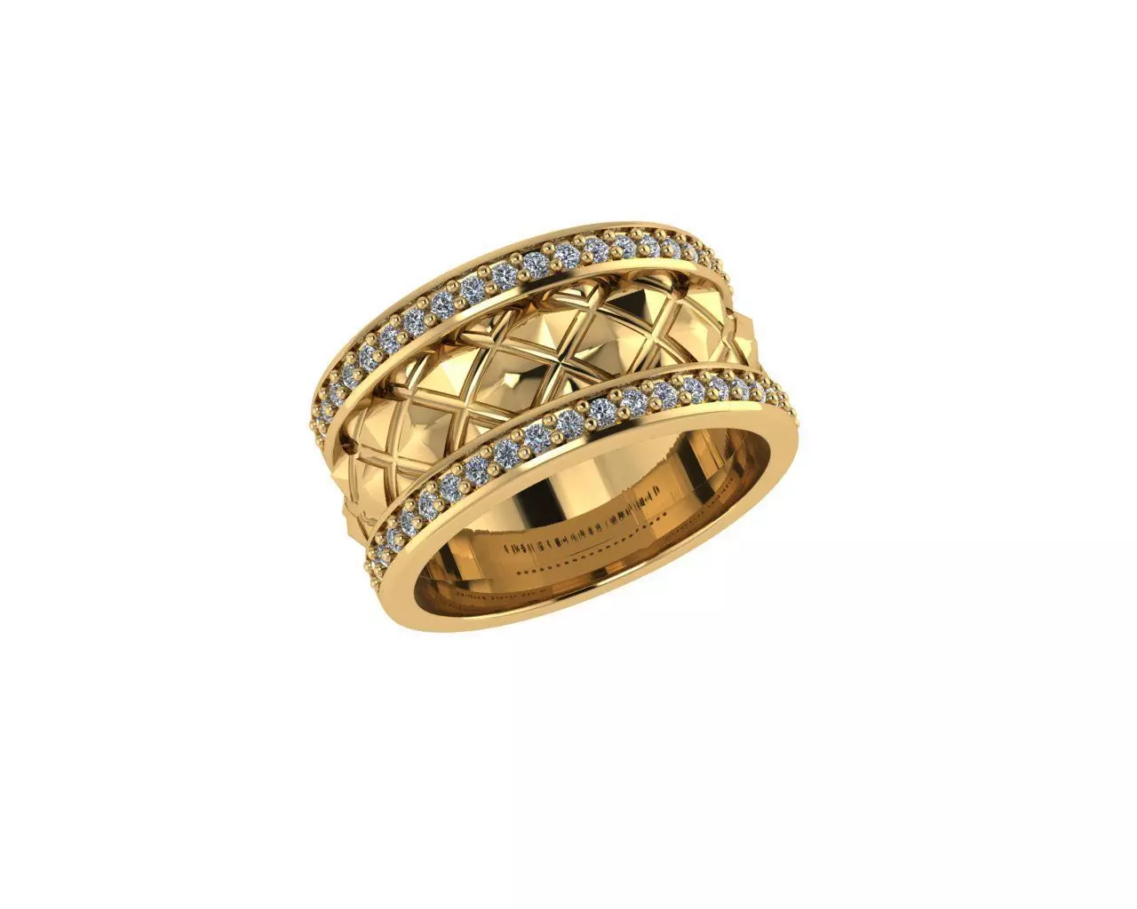Men Fashion Rings 3D print model