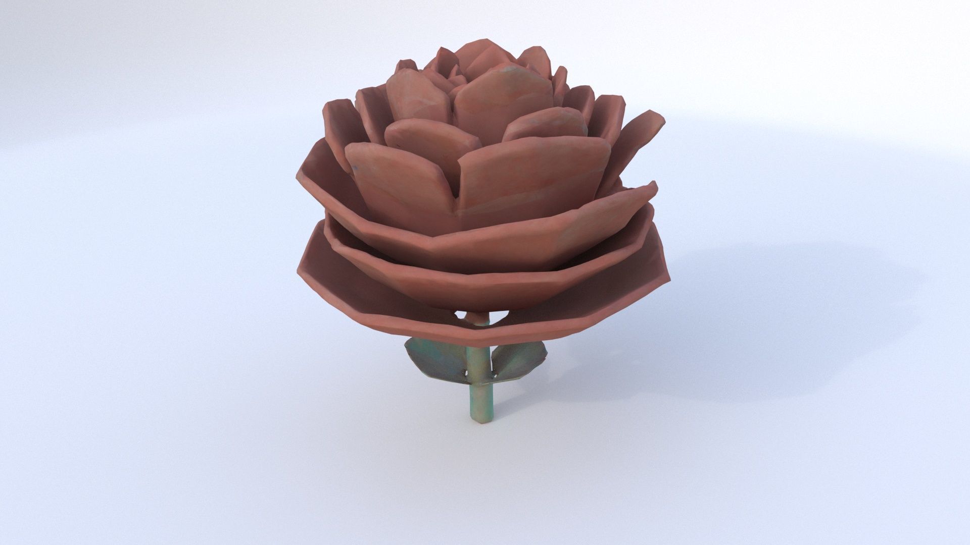 Rose 3D model_4