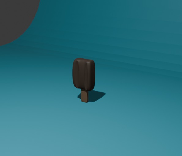 3D model of ice cream  Low-poly 3D model_1