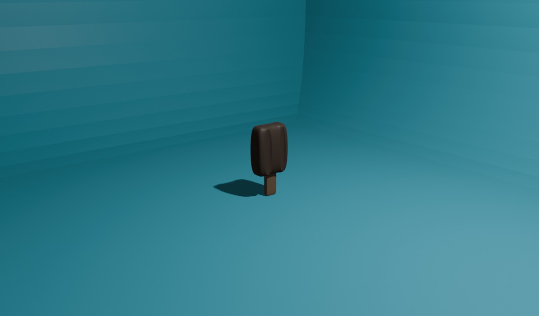 3D model of ice cream  Low-poly 3D model_2