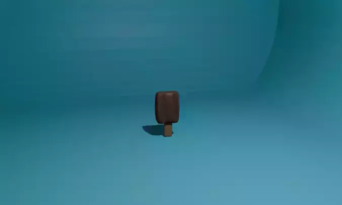 3D model of ice cream  Low-poly 3D model