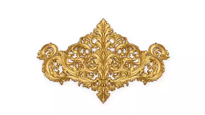 Classic decor ornament carved 49 3D model