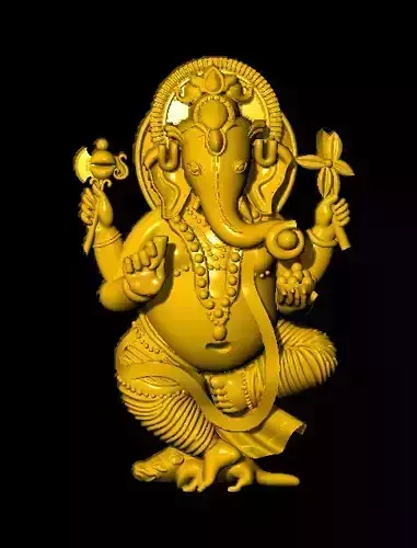 South Ganesh pendant gold pendant 