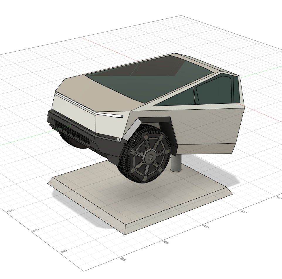 Tesla Cyber Truck pla model figure 3D print model_6