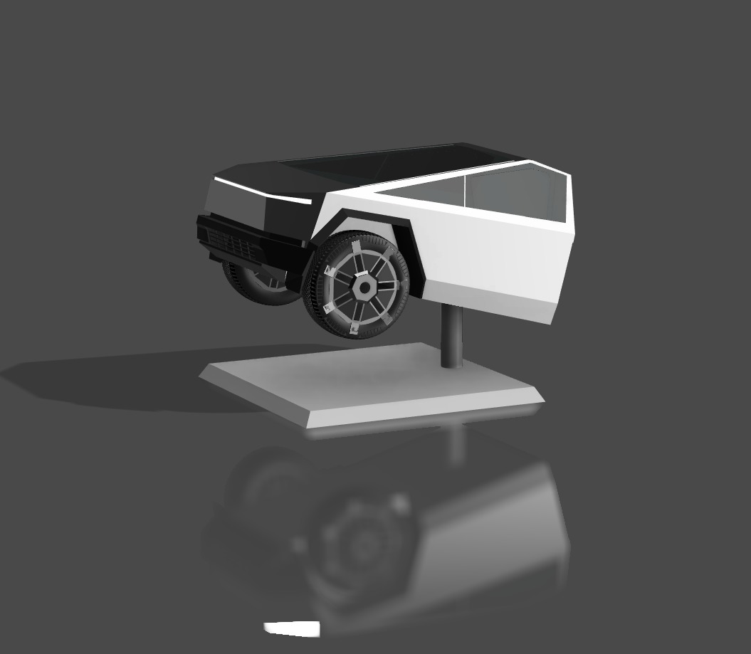 Tesla Cyber Truck pla model figure 3D print model_1