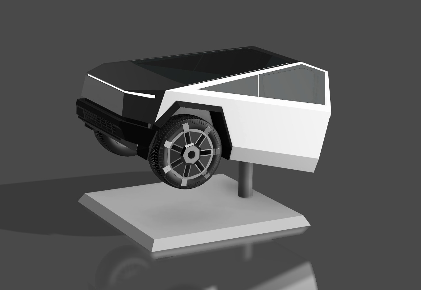 Tesla Cyber Truck pla model figure 3D print model_2