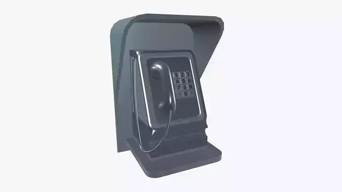 Telephone Low-poly 3D model