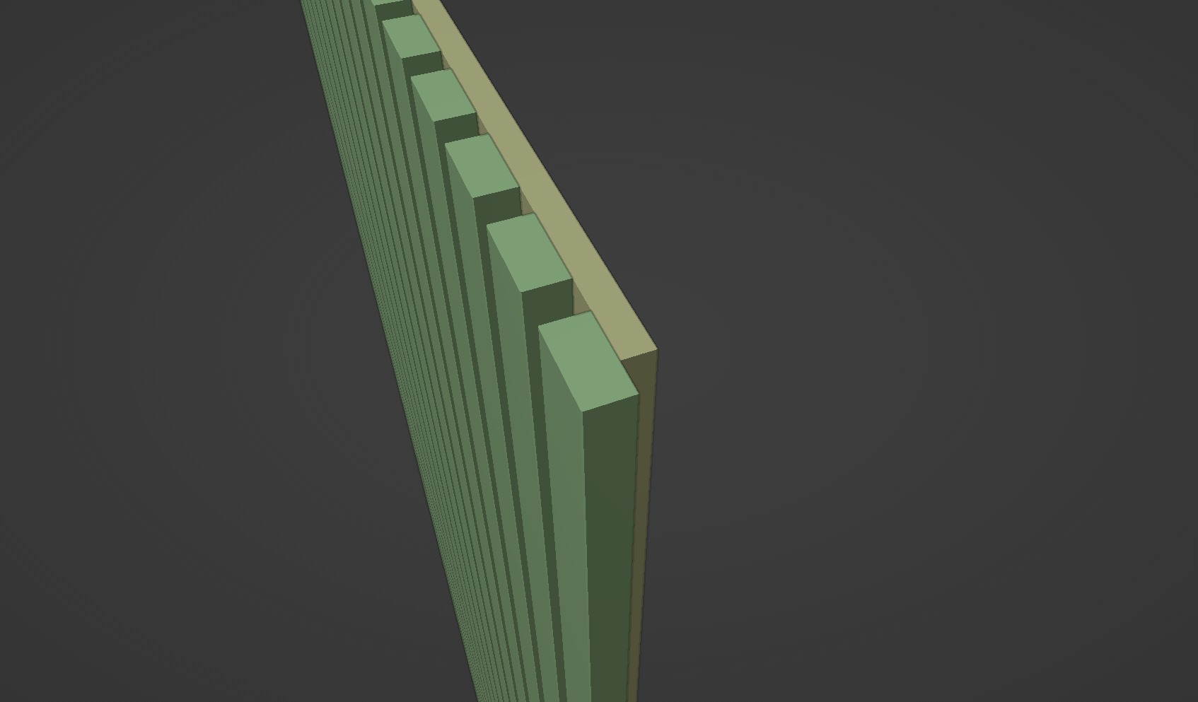 Acoustic wall panels oak Low-poly 3D model_10