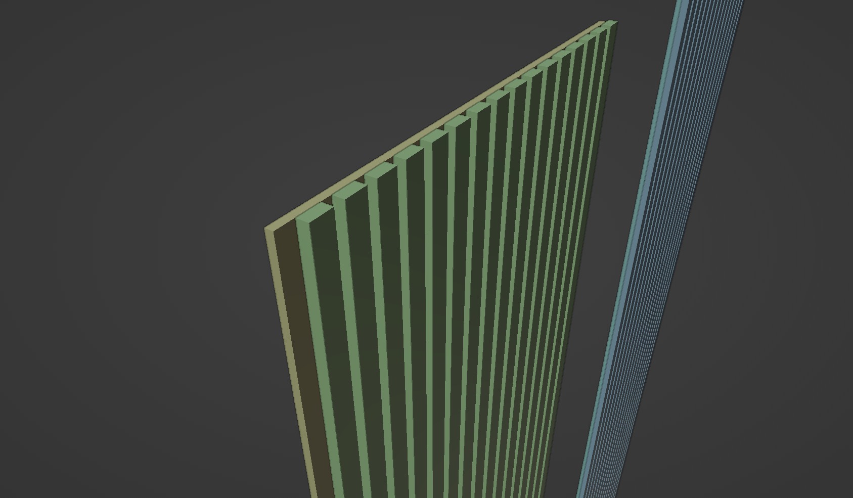 Acoustic wall panels oak Low-poly 3D model_11