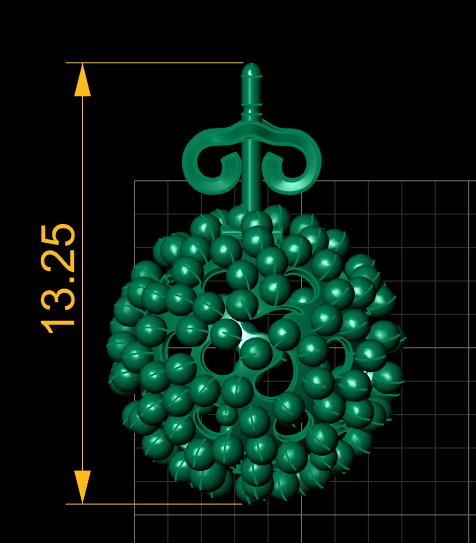 GOLDEN BUBBLE STYLE LOCKET SET 3D PRINTABLE MODEL 3D print model_6