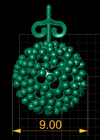 GOLDEN BUBBLE STYLE LOCKET SET 3D PRINTABLE MODEL 3D print model_7