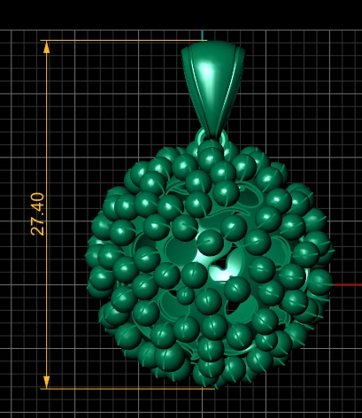 GOLDEN BUBBLE STYLE LOCKET SET 3D PRINTABLE MODEL 3D print model_4