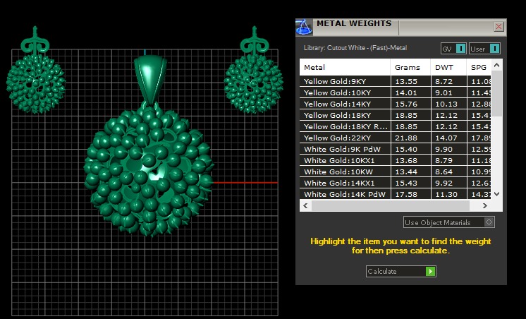 GOLDEN BUBBLE STYLE LOCKET SET 3D PRINTABLE MODEL 3D print model_2