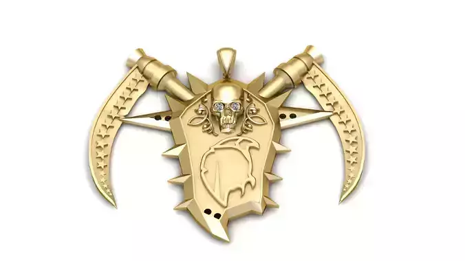 WARCRAFT PENDANT 3D PRINTABLE MODEL