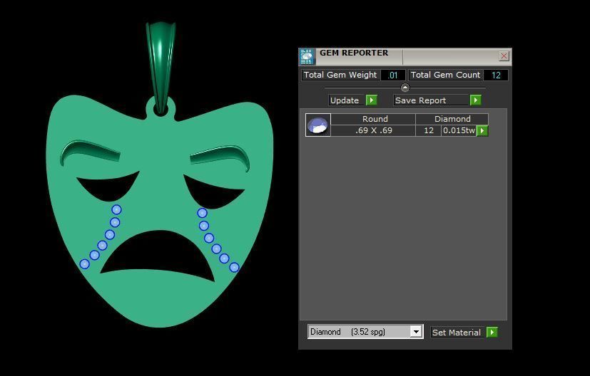 SAD JOKER FACE MASK PENDANT 3D PRINTABLE MODEL  3D print model_7