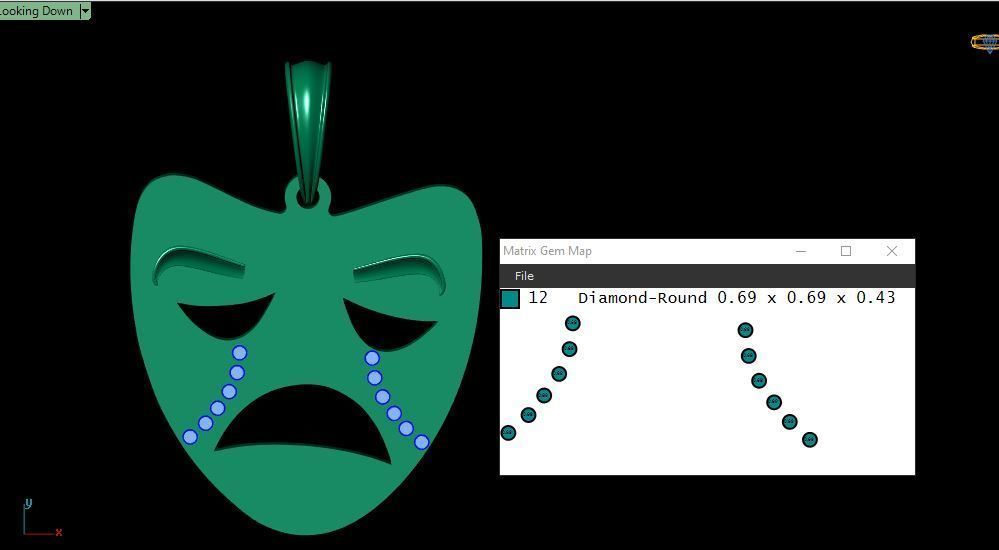 SAD JOKER FACE MASK PENDANT 3D PRINTABLE MODEL  3D print model_6