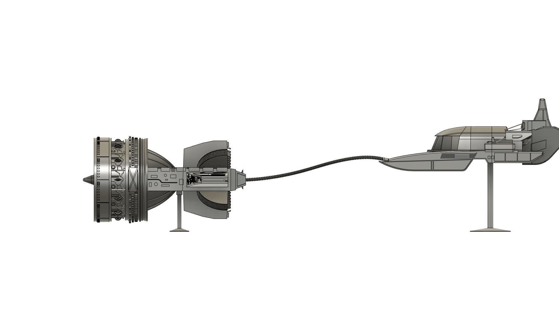 Star wars  mars guo s pod racer 3D print model 3D print model_5