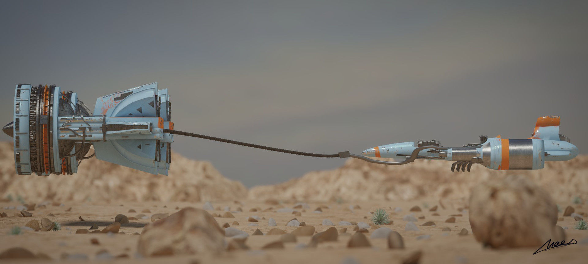 Star wars  mars guo s pod racer 3D print model 3D print model_10