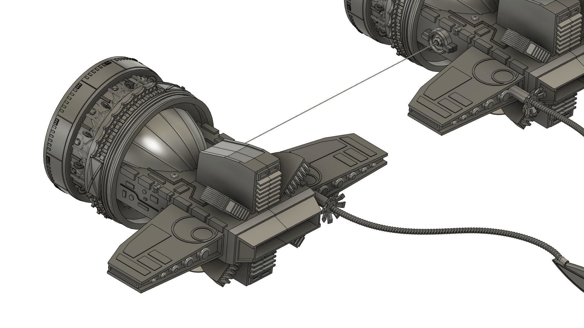 Star wars  mars guo s pod racer 3D print model 3D print model_8