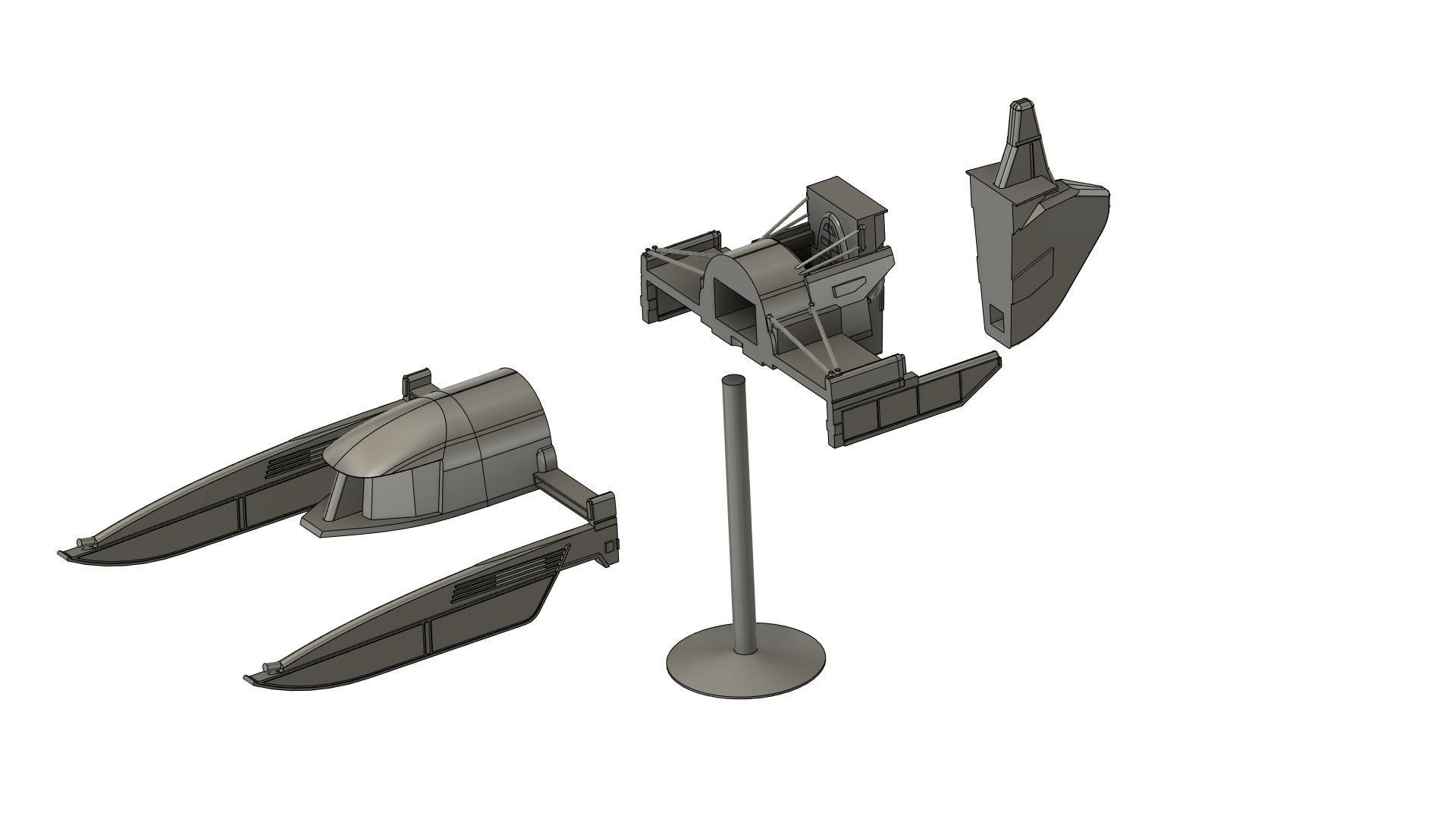 Star wars  mars guo s pod racer 3D print model 3D print model_1