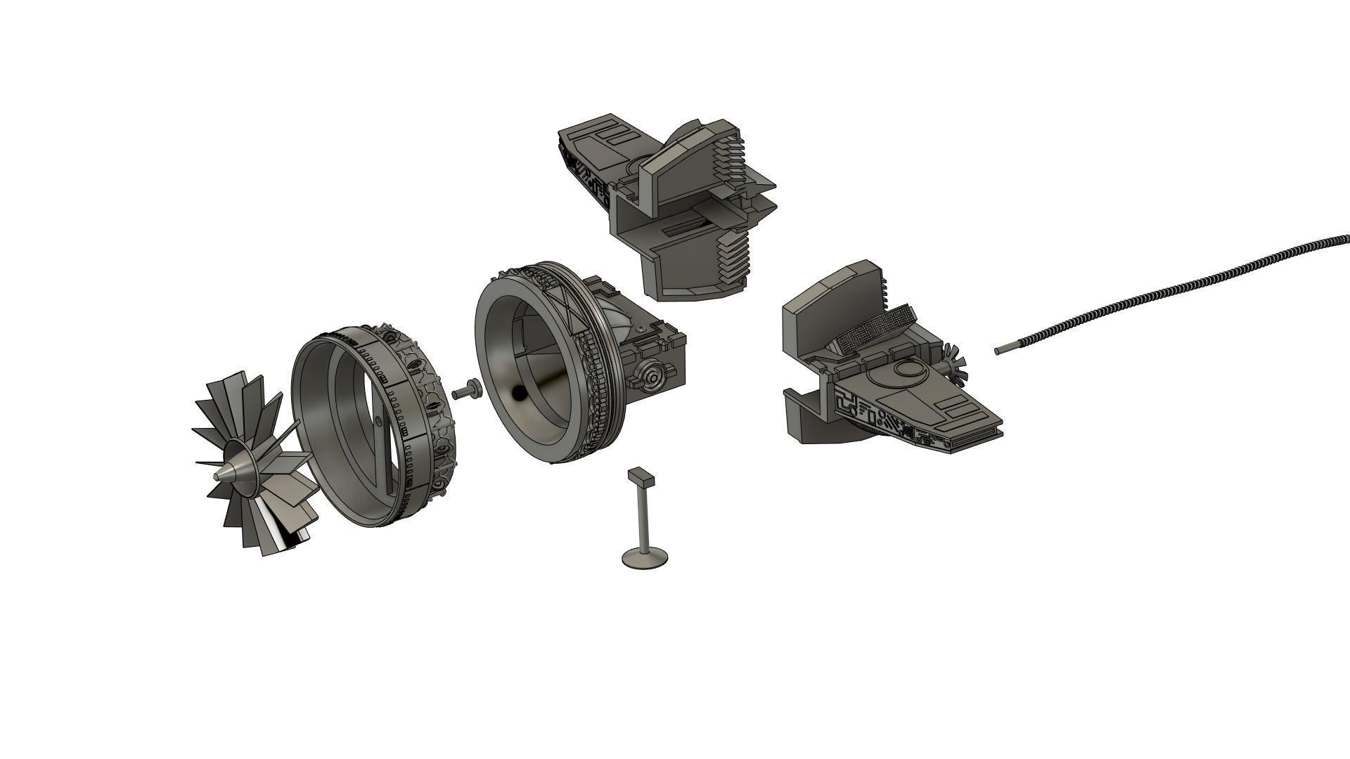 Star wars  mars guo s pod racer 3D print model 3D print model_2