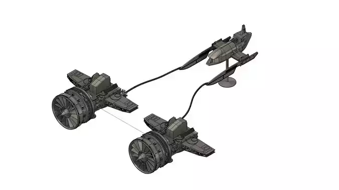 Star wars  mars guo s pod racer 3D print model