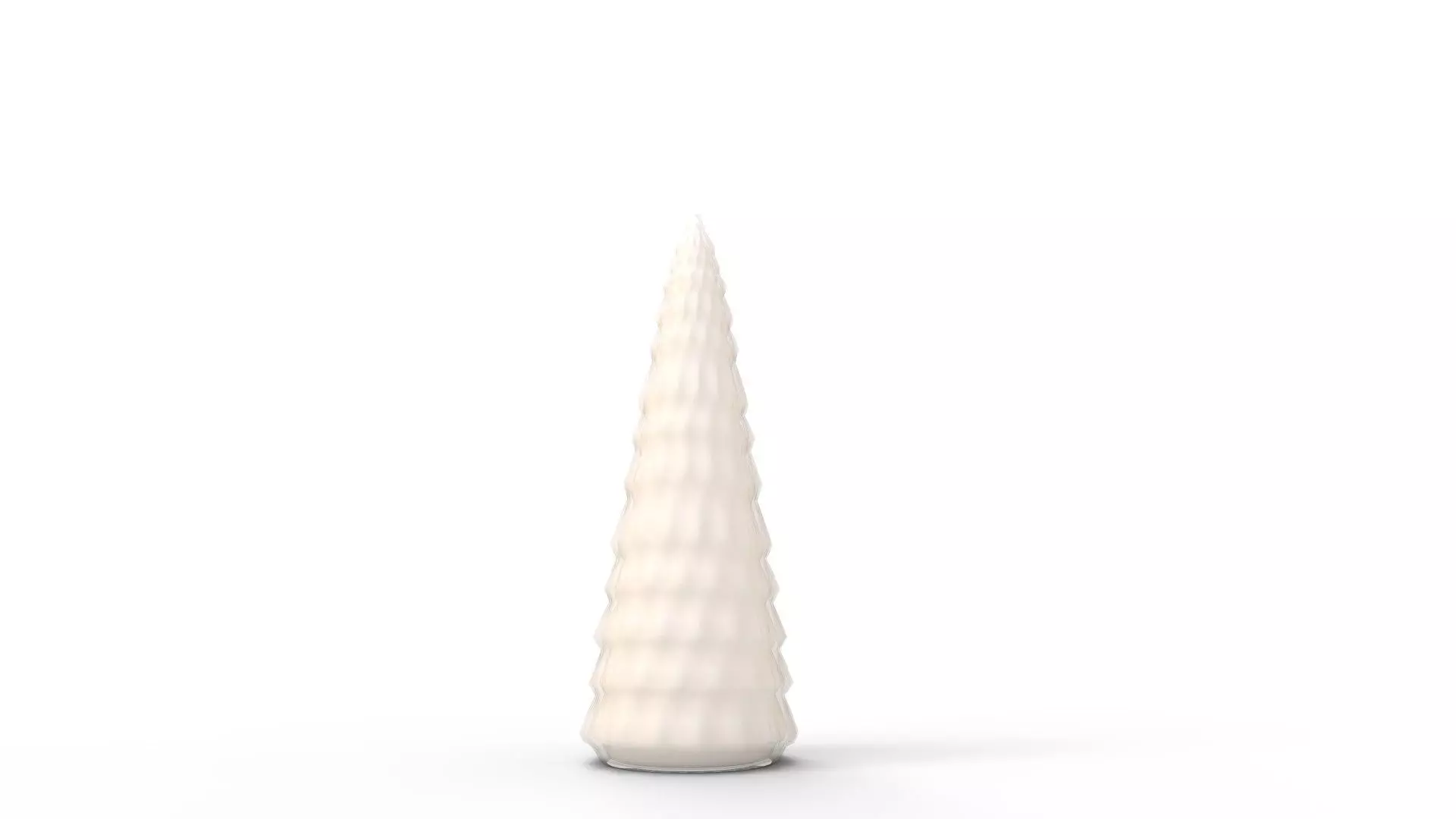 Pre Lit Caviar Beaded Glass Trees White 3D model_0