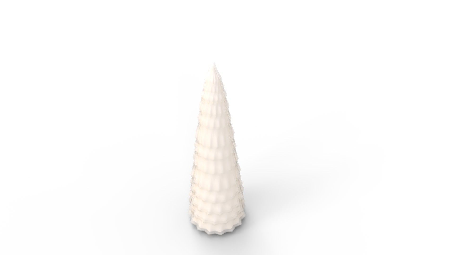 Pre Lit Caviar Beaded Glass Trees White 3D model_2