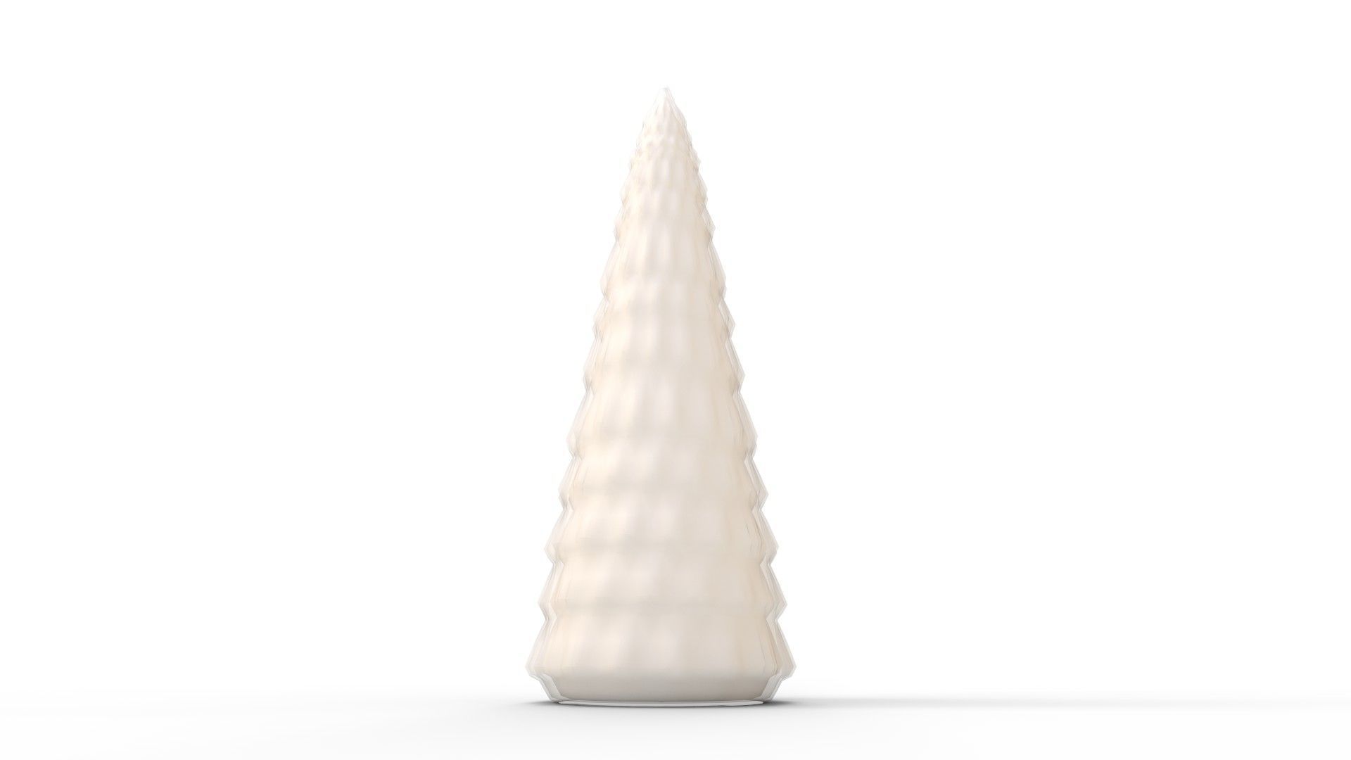 Pre Lit Caviar Beaded Glass Trees White 3D model_6