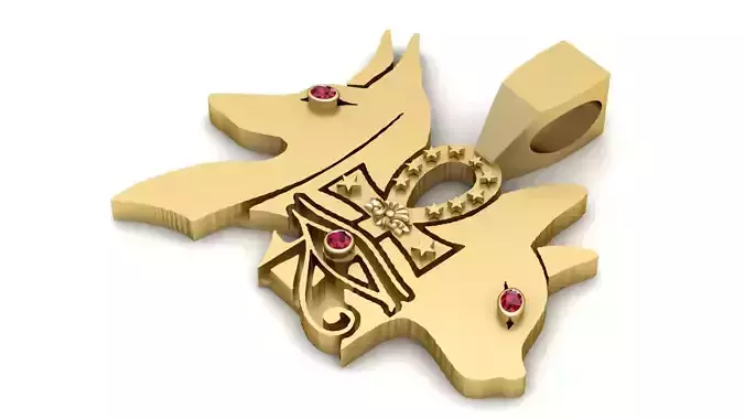 CAT AND DOG FACE PENDANT 3D PRINTABLE MODEL  3D print model