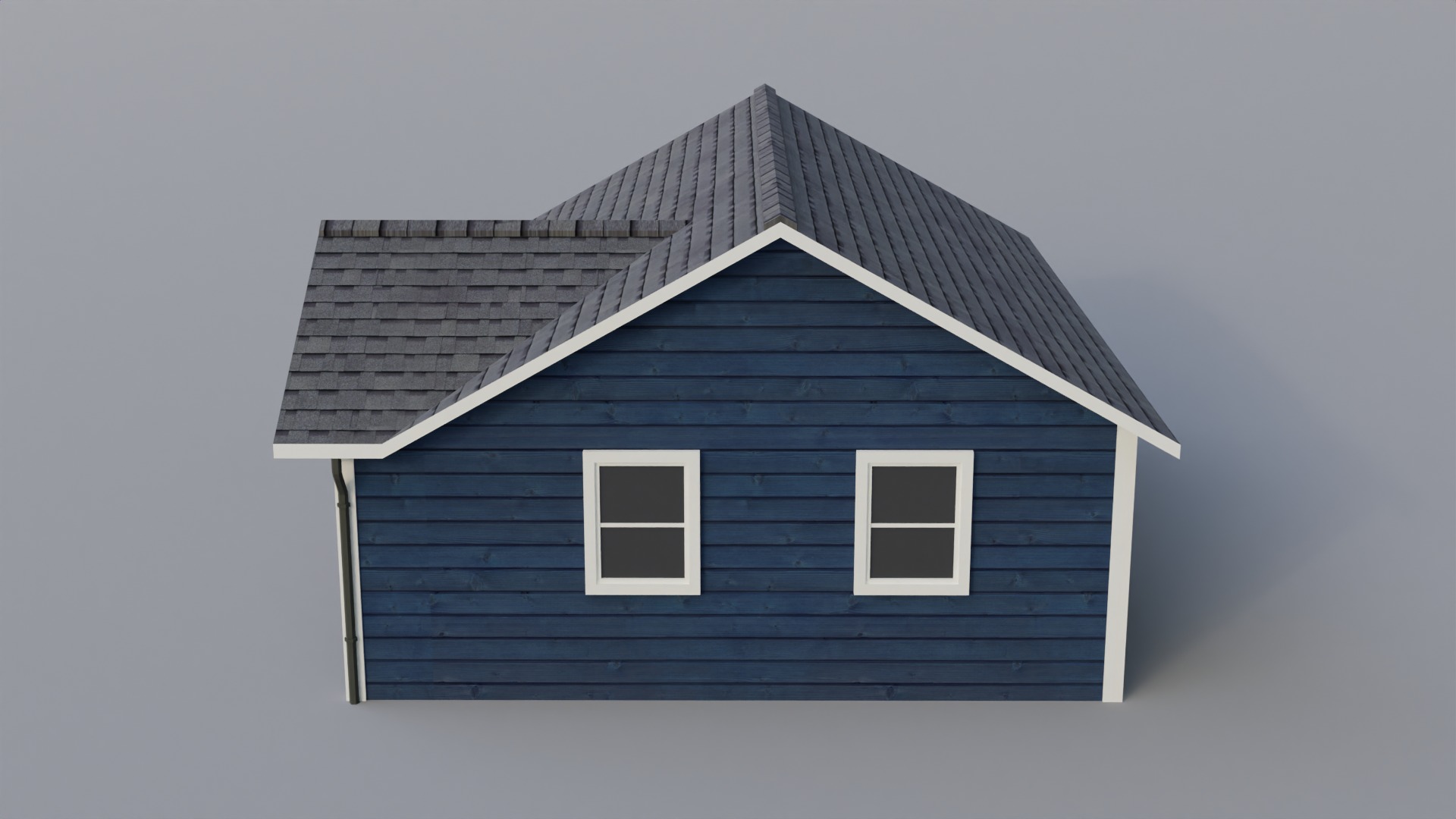 Low Poly house Low-poly 3D model_3