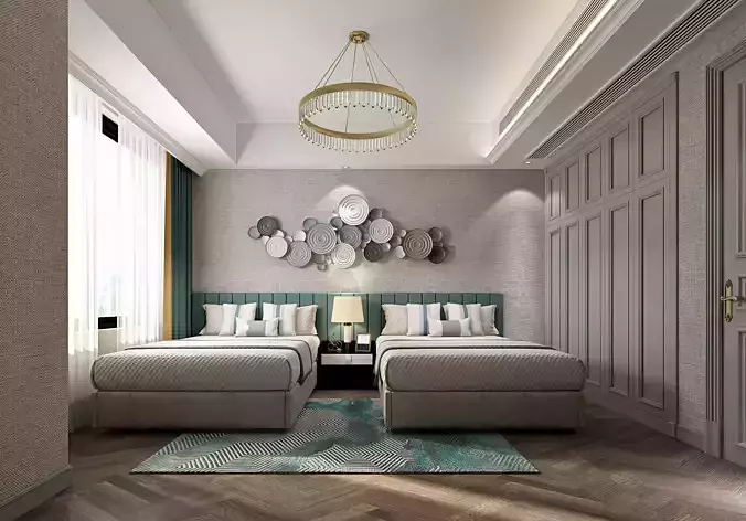 two bedroom interior