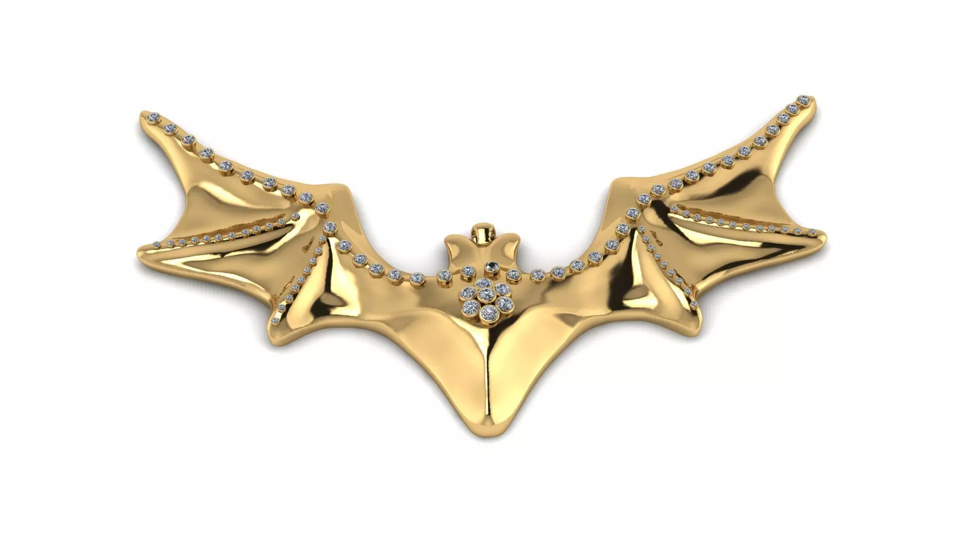 BAT PENDANT 3D PRINTABLE MODEL  3D print model_0