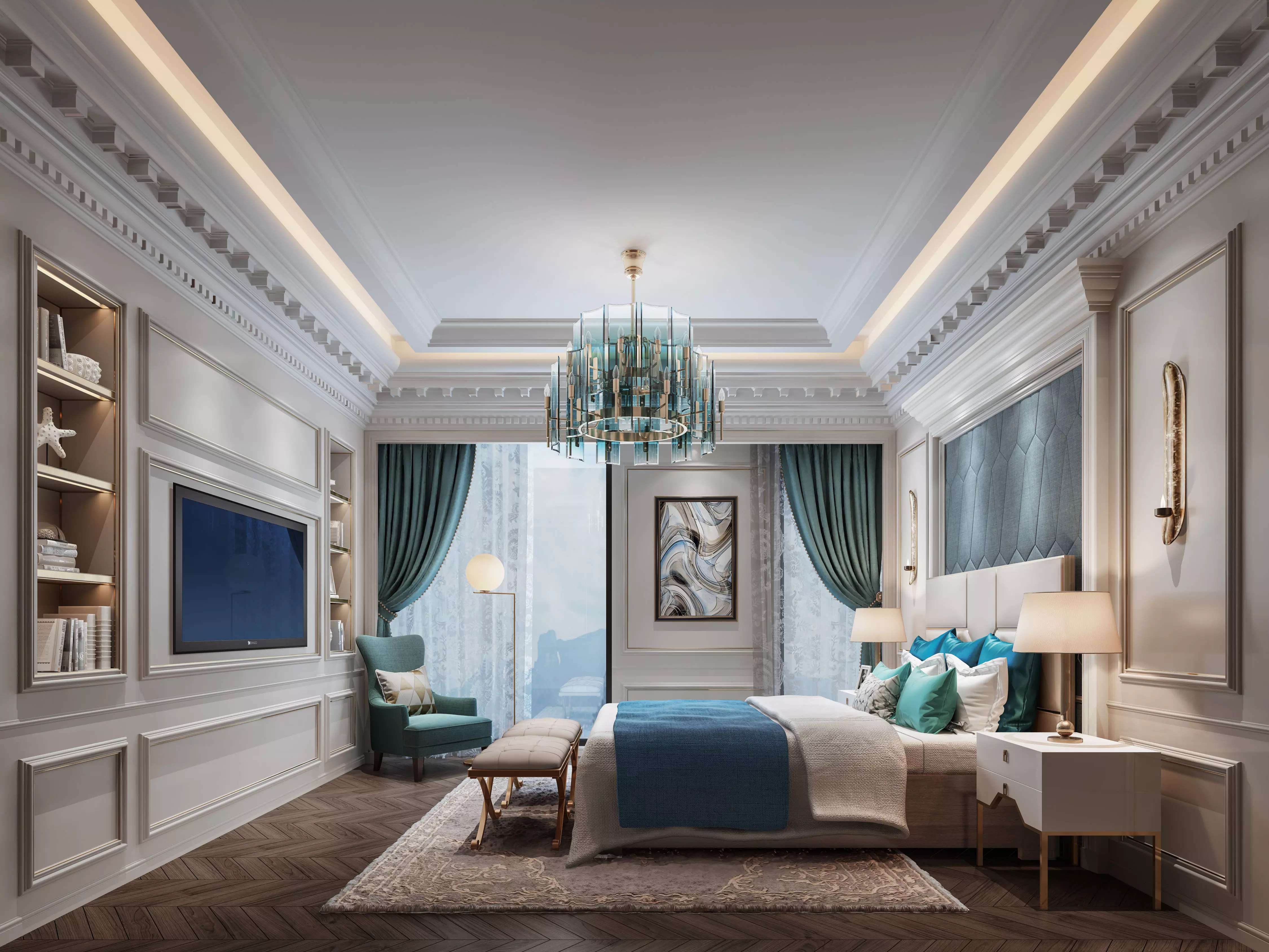 bedroom bathroom 3D model_0