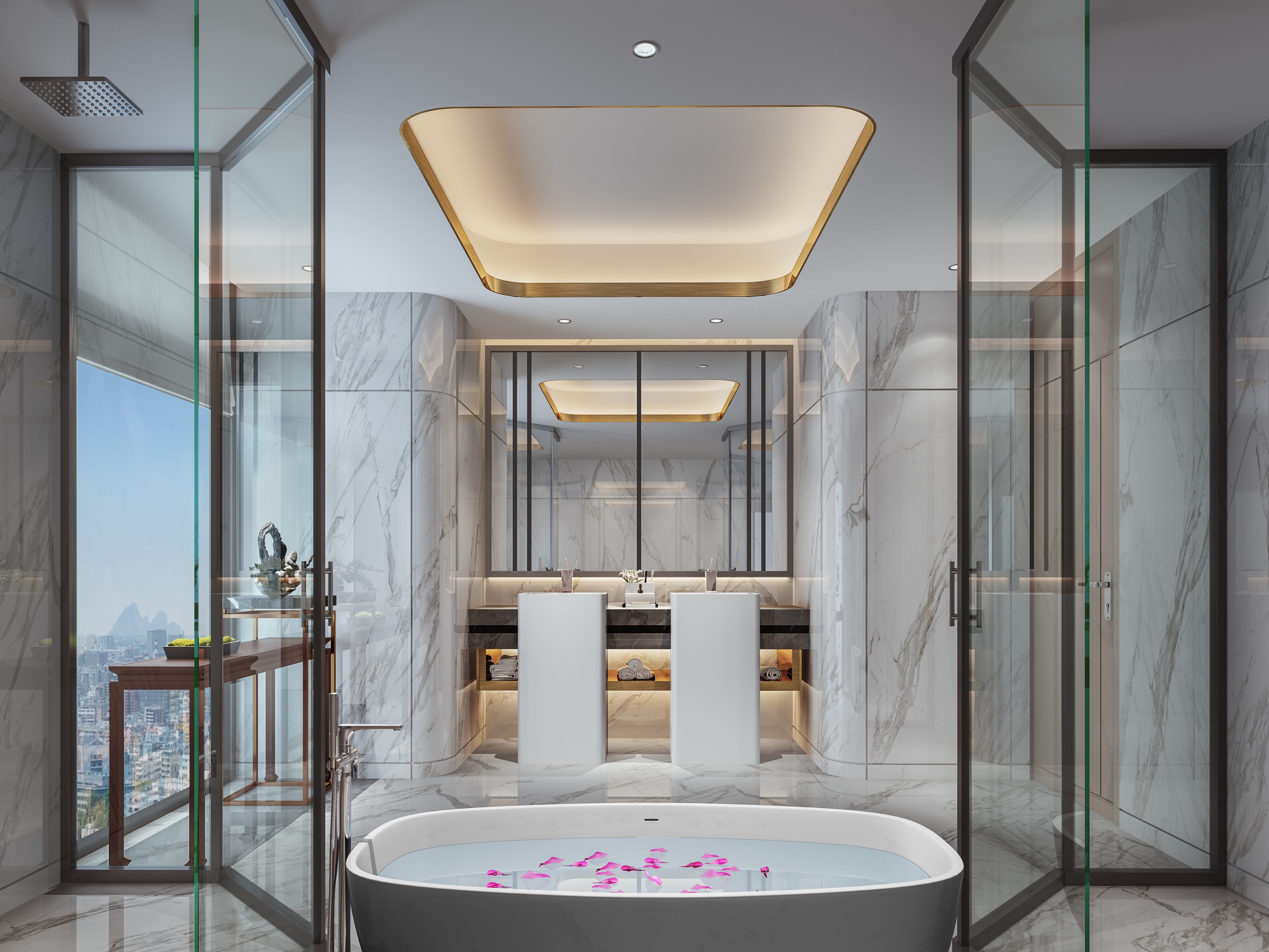 bedroom bathroom 3D model_1