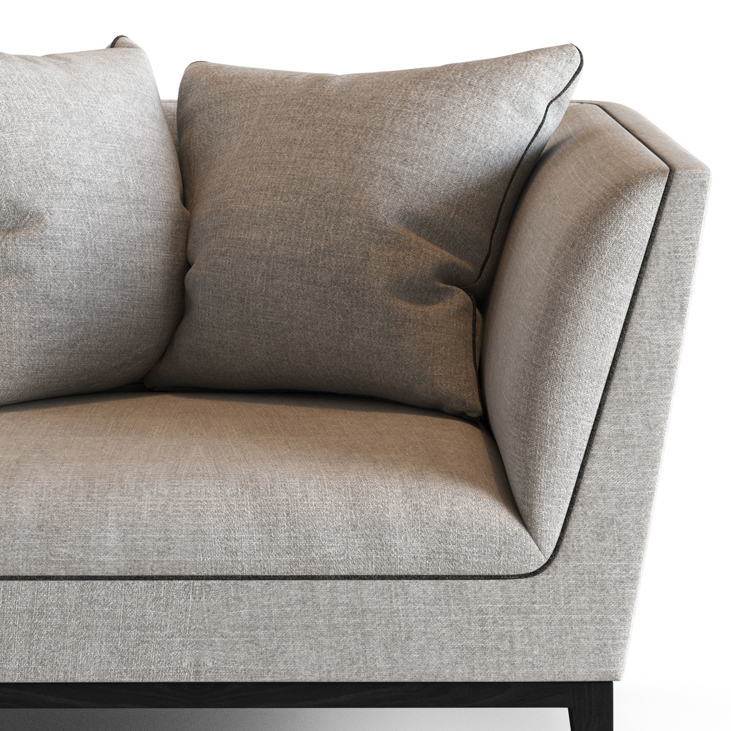 Globewest Vittoria Hampton 1 Seater Sofa 3D model_3