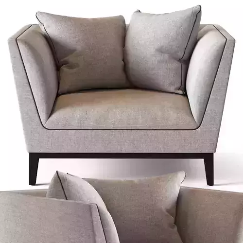 Globewest Vittoria Hampton 1 Seater Sofa 3D model