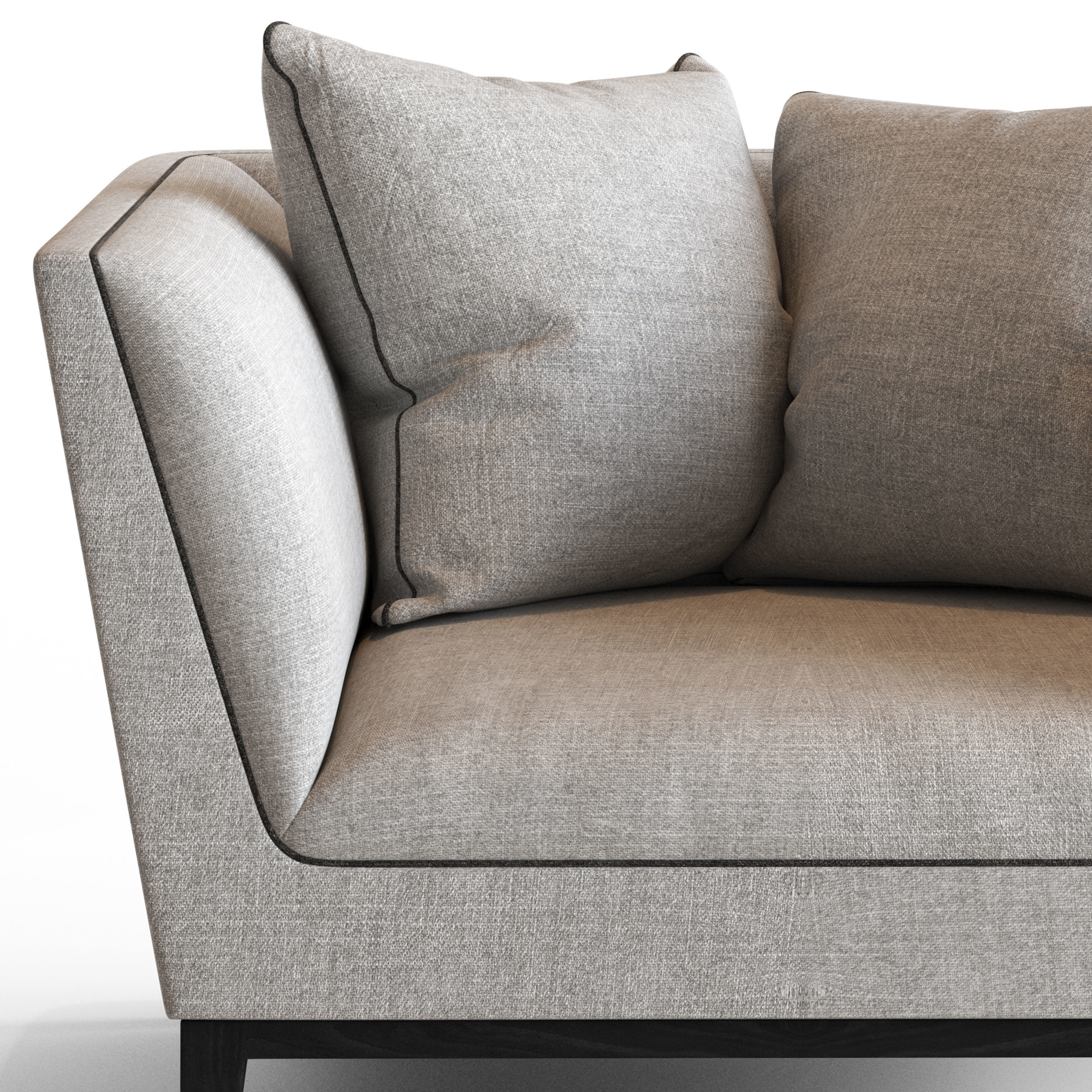 Globewest Vittoria Hampton 1 Seater Sofa 3D model_1