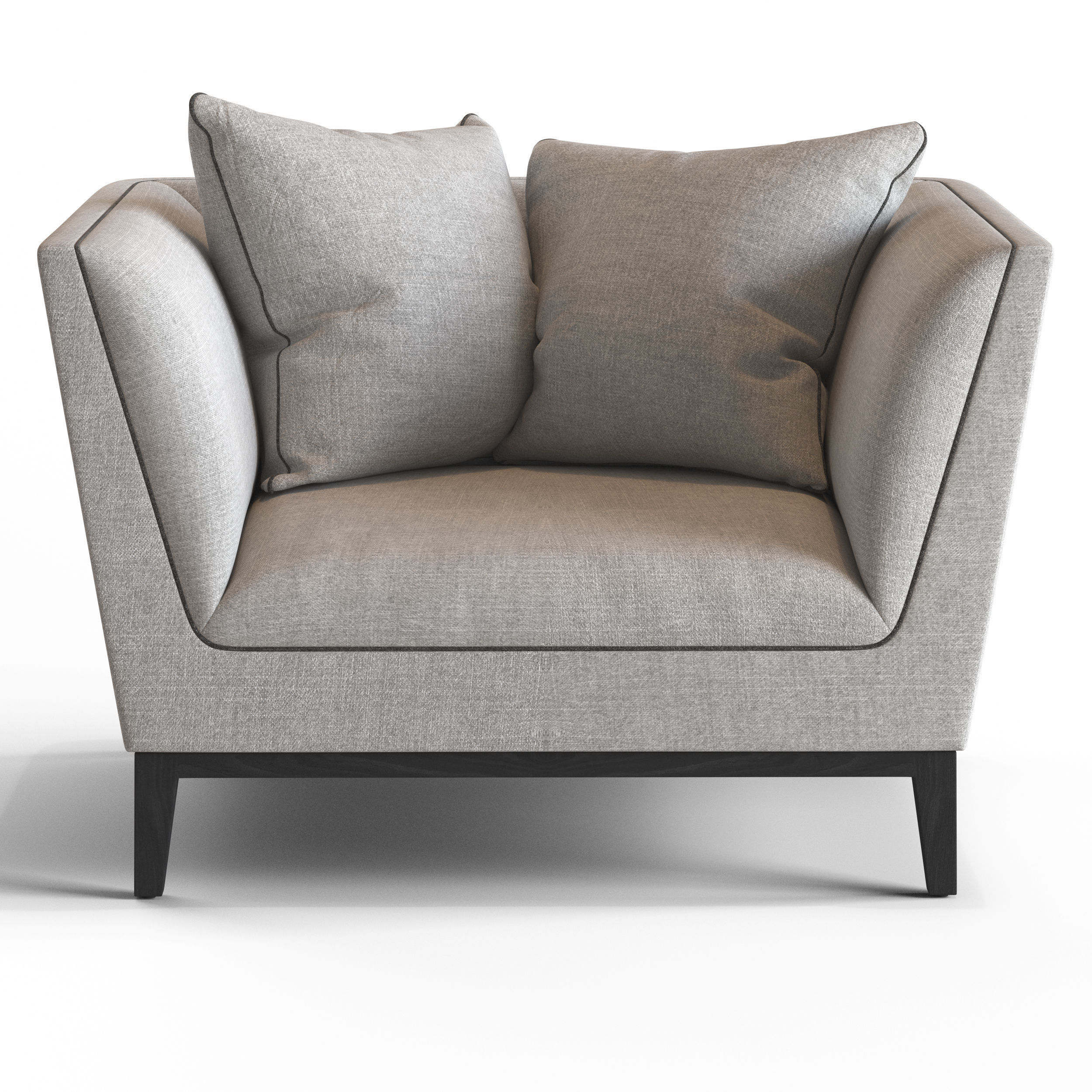 Globewest Vittoria Hampton 1 Seater Sofa 3D model_4